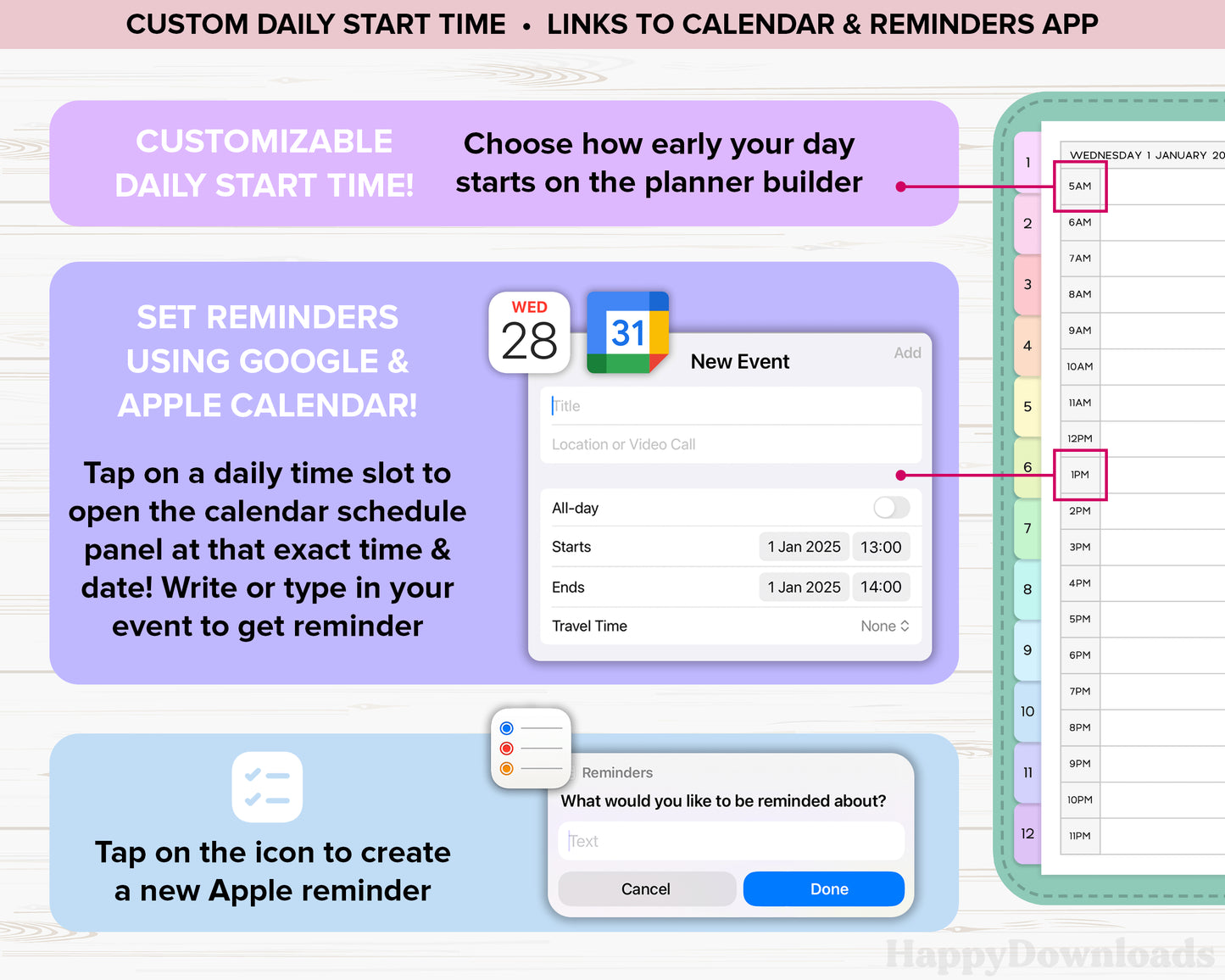 Digital Planner Bundle 2025, 2026 & Undated – REGULAR