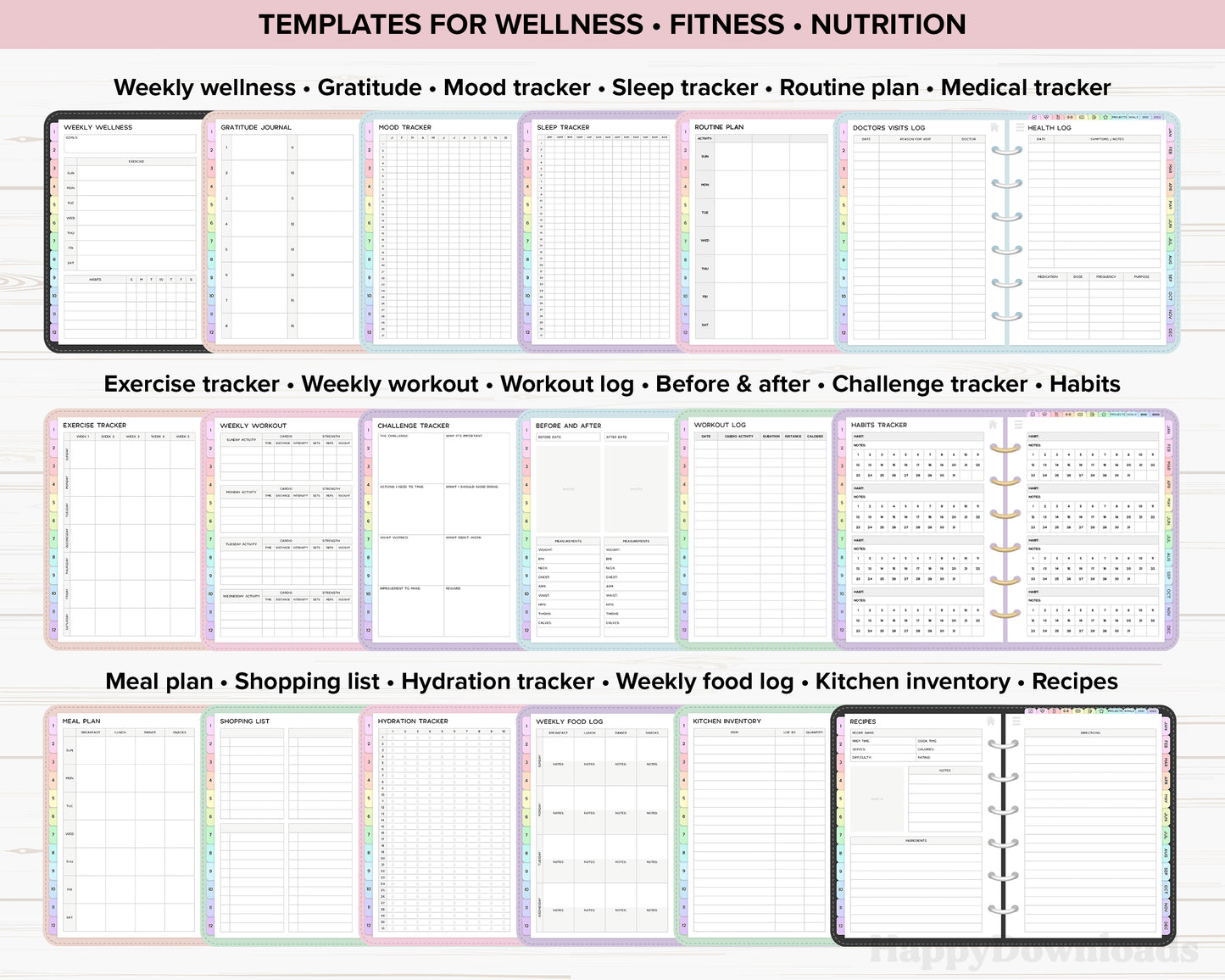 Digital Planner Bundle 2025, 2026 & Undated – REGULAR